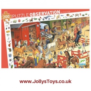 Horse Riding Stables 200-Piece Jigsaw Puzzle